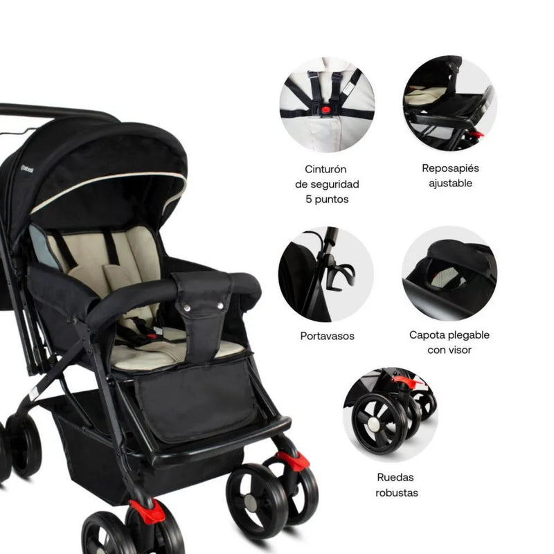 COCHE ROMA BEIGE 5197BG BEBESIT-