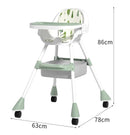 SILLA COMEDOR LX-213 ROSADO BABY KAYS