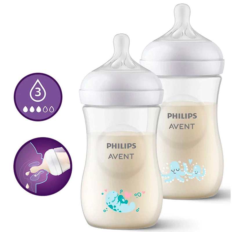 Set Regalo Natural Response 2 Teteros + 2 Chupos SCD837/11 Avent