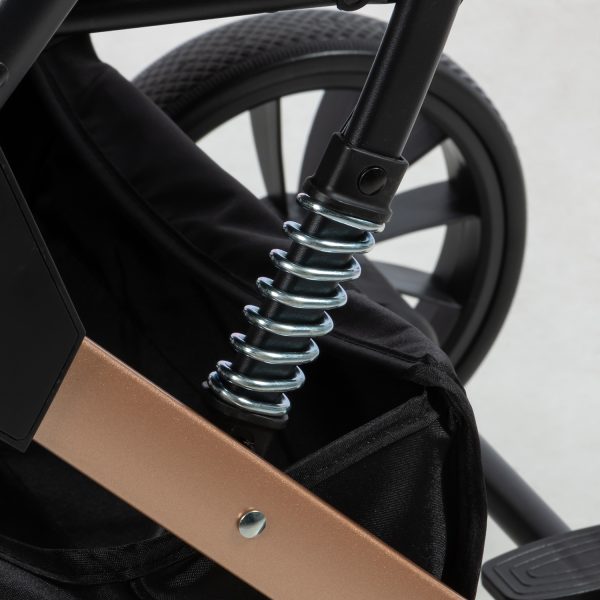 Coche Maleta Reversible + portabebe SPARROW - EB170 Gris ebaby