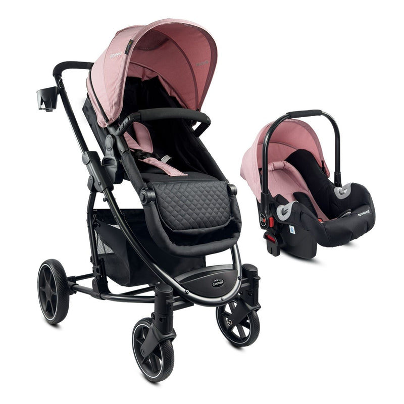 COCHE TRAVEL SYSTEM PRIMA  SL461AP - ROSADO BEBESIT-