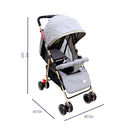 COCHE ESTÁNDAR T608GF BABY KAYS GRIS