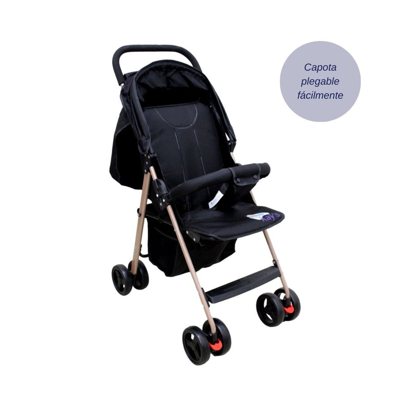COCHE PASEADOR 568 BABY KAYS NEGRO