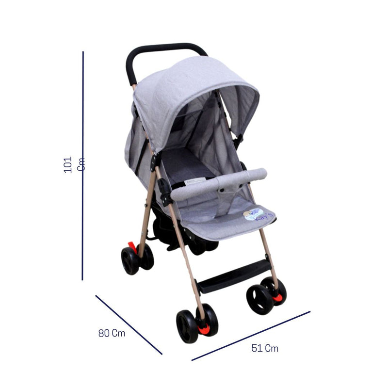 COCHE PASEADOR 568 BABY KAYS GRIS