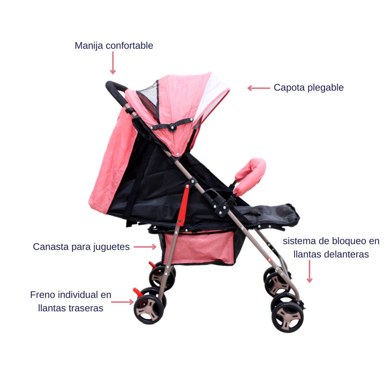 COCHE 666P BABY KAYS ROJO