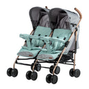 COCHE GEMELAR DANTERO EB1264-1 VERDE BABY