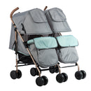 COCHE GEMELAR DANTERO EB1264-1 VERDE BABY