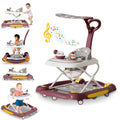 CAMINADOR PARA BEBÉ MULTIFUNCIONAL CON TECHO Y JUEGOS MUSICALES Y-W405C MUNBE VINO TINTO