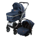 COCHE TRAVEL SYSTEM RONDA PLUS EB132 AZUL EBABY
