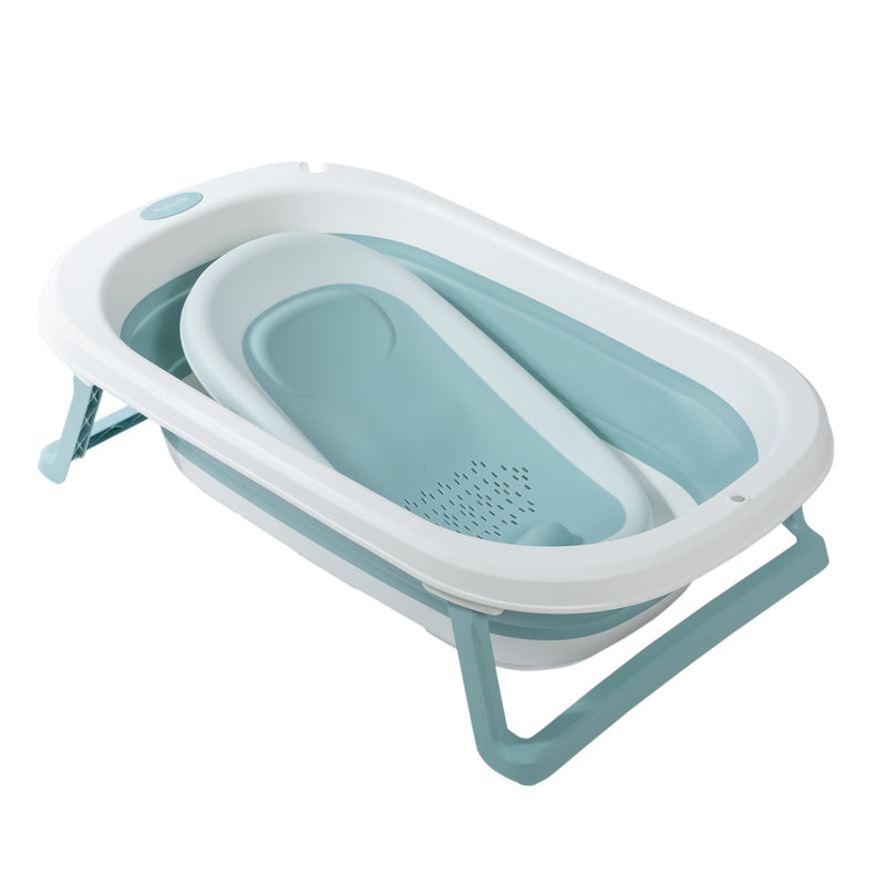 BAÑERA PLEGABLE CON SOPORTE EB824 AZUL EBABY -