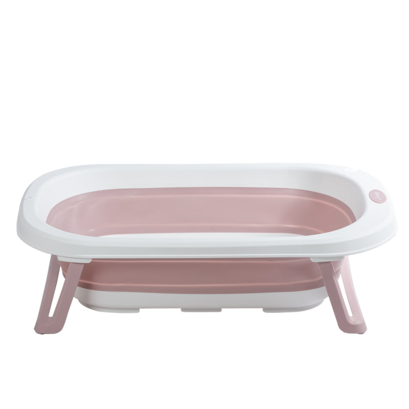 BAÑERA PLEGABLE CON SOPORTE EB824 ROSADA EBABY -