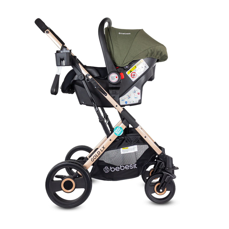 COCHE TRAVEL SYSTEM GOLD LX TS619 BEBESIT VERDE-