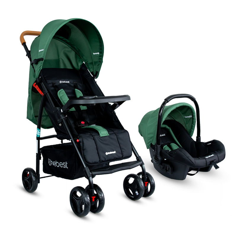 COCHE TRAVEL SYSTEM SUMMER JC2019G VERDE BEBESIT