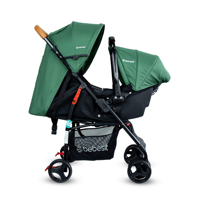 COCHE TRAVEL SYSTEM SUMMER JC2019G VERDE BEBESIT