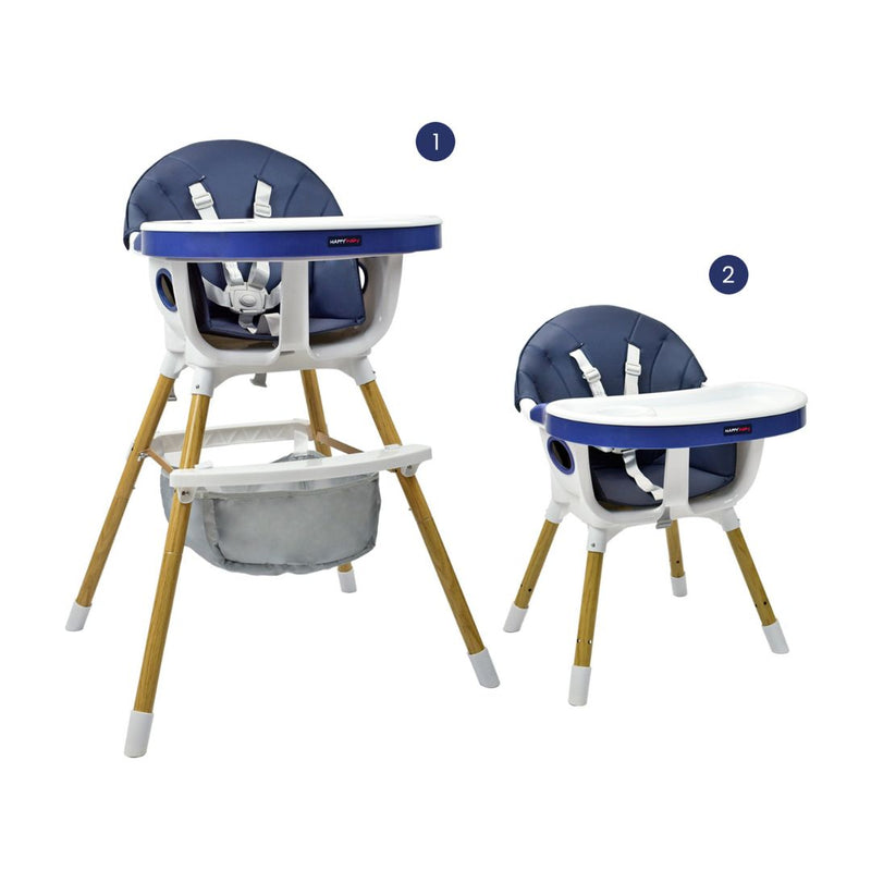 SILLA COMEDOR BEBÉ 2 EN 1 ROCK HAPPY BABY AZUL