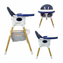 SILLA COMEDOR BEBÉ 2 EN 1 ROCK HAPPY BABY AZUL