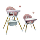 SILLA COMEDOR BEBÉ 2 EN 1 ROCK HAPPY BABY ROSADA
