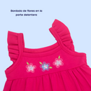 VESTIDO BORDADO FLORES 3046 CRECIENDO BABY