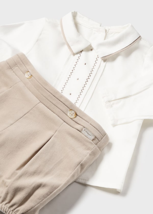 CONJUNTO BAUTIZO BEBE NIÑO 2247 MAYORAL