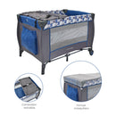 CORRAL ESTÁNDAR NIZA AZUL HAPPY BABY