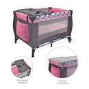 CORRAL ESTÁNDAR NIZA ROSADO HAPPY BABY