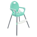 SILLA COMEDOR 3EN1 (SILLA COMEDOR ALTA, BAJA Y BOOSTER) 518 MENTA BABY KAYS