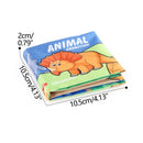 LIBRO DE ESTIMULACIÓN TEMPRANA EN TELA - ANIMALES 66532-22951 BABY KAYS