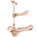 SCOOTER INFANTIL 3 EN 1 - DIVERSIÓN Y SEGURIDAD EN CADA PASEO SK-8102 MUNBE ROSADO