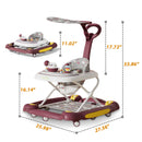 CAMINADOR PARA BEBÉ MULTIFUNCIONAL CON TECHO Y JUEGOS MUSICALES Y-W405C MUNBE VINO TINTO