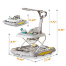 CAMINADOR PARA BEBÉ MULTIFUNCIONAL CON TECHO Y JUEGOS MUSICALES Y-W405C MUNBE GRIS