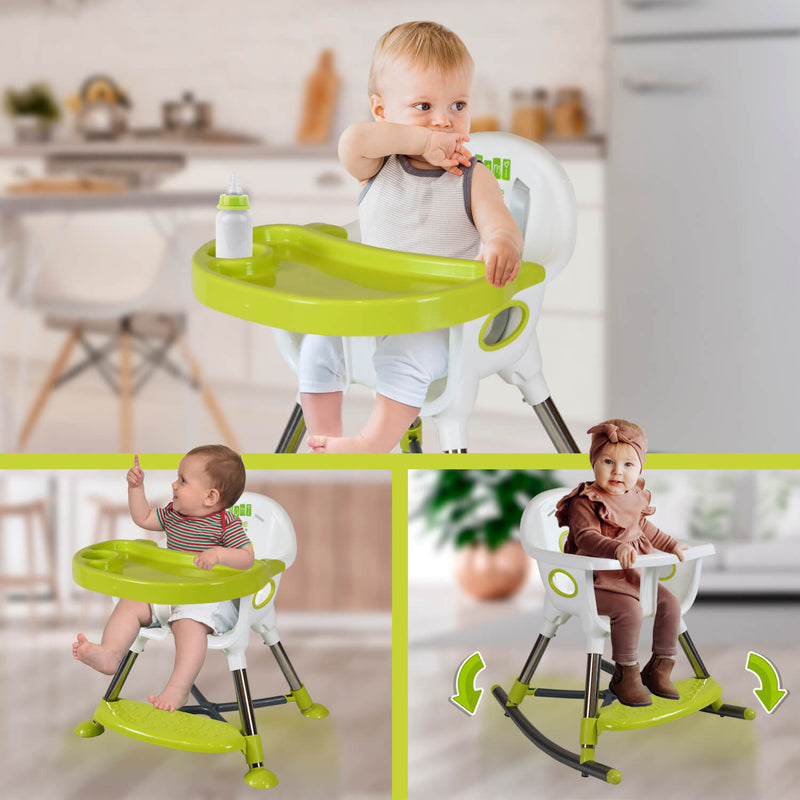 SILLA PARA COMER 3 EN 1 VERDE AFRICA MAMI LOVE -
