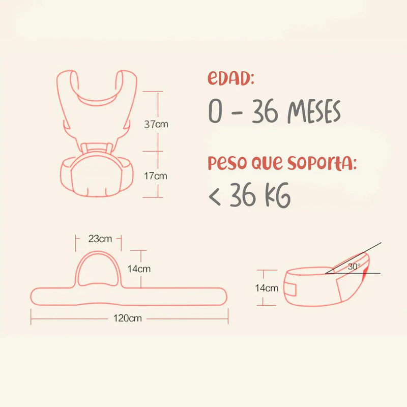 CARGADOR ERGONÓMICO A6604 BABY KAYS