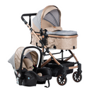 COCHE CUNA MOISES COMFORT + PORTABEBÉ EB147 EBABY BEIGE