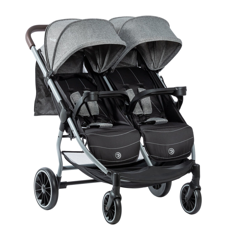 COCHE GEMELAR LEO & LEA EB202-1 EBABY BEIGE -