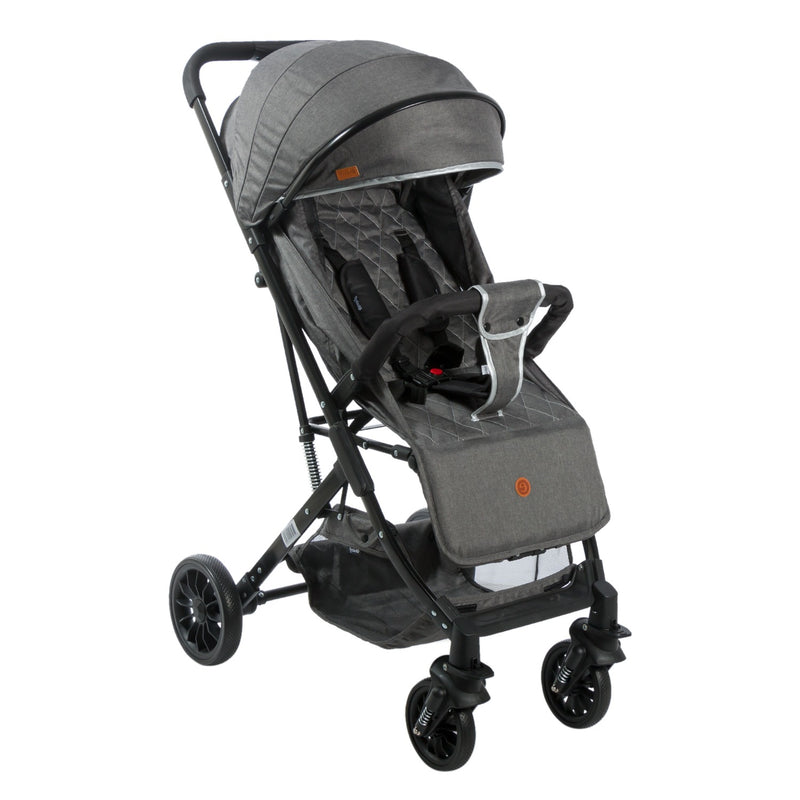 COCHE MALETA BALU EB138 GRIS OSCURO EBABY