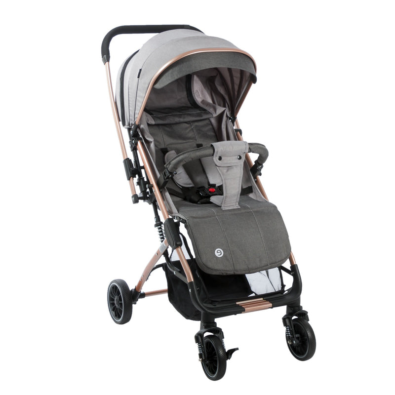 COCHE MALETA TURIN EB137 GRIS CLARO EBABY