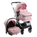 COCHE TRAVEL SYSTEM RONDA PLUS EB132 ROSADO EBABY