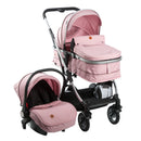COCHE TRAVEL SYSTEM RONDA PLUS EB132 ROSADO EBABY