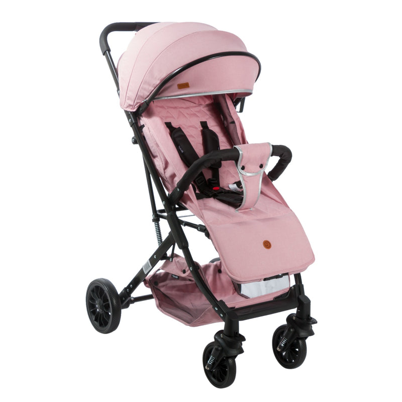 COCHE MALETA BALU EB138 ROSADO EBABY