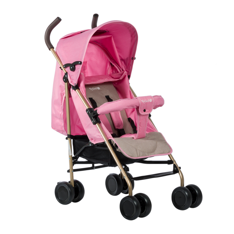 COCHE BASTON TRAVIS EB214-3A EBABY ROSADO