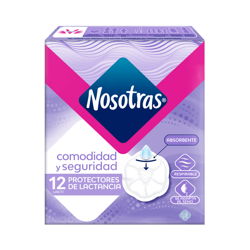 PROTECTORES DE LACTANCIA NOSOTRAS X 12 UNIDADES