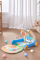 GIMNASIO PIANO ANDADERA 2 EN 1 HE0637 AZUL BABY KAYS