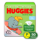 PAÑALES HUGGIES ACTIVE SEC ETAPA 1 X50 UND
