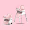 SILLA COMEDOR C-006 ROSADO BABY KAYS