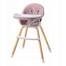 SILLA COMEDOR MADERA 301AH-868 BABY KAYS ROSADA
