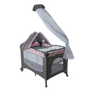 CUNA COLECHO DACORA EB750-1 ONE HAND EBABY ROSADO