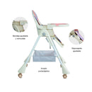 SILLA COMEDOR AQUARELLA YY31X ROSADO BEBESIT