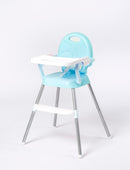 SILLA COMEDOR 3EN1 (SILLA COMEDOR ALTA, BAJA Y BOOSTER) 518 AZUL BABY KAYS