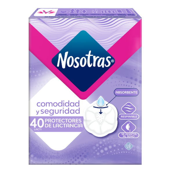 PROTECTORES DE LACTANCIA NOSOTRAS X 40 UNIDADES