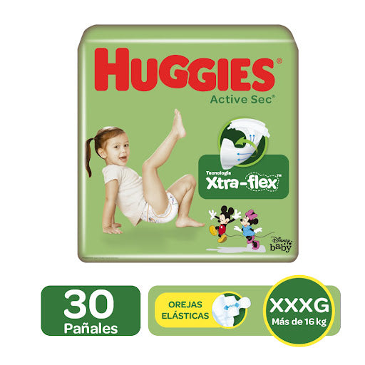 PAÑAL ACTIVE SEC ET6 X30 HUGGIES